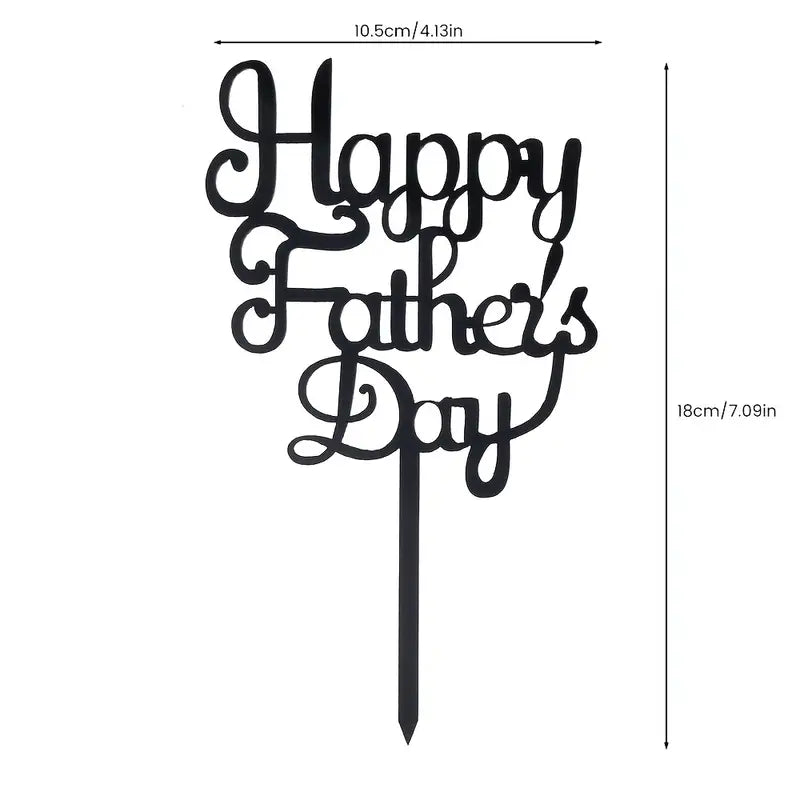 Happy Father's Day - Cake Topper - Cake Pick - Cake Decoration