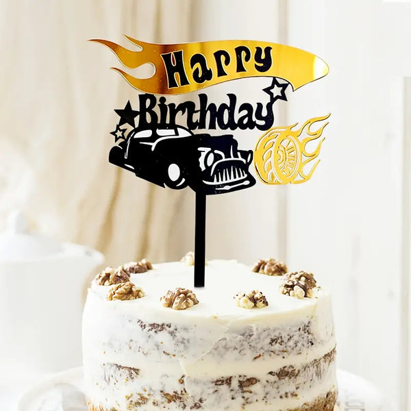 Happy Birthday - Cake Topper - Cake Pick - Cake Decoration